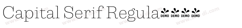 Capital Serif Regula字体转换